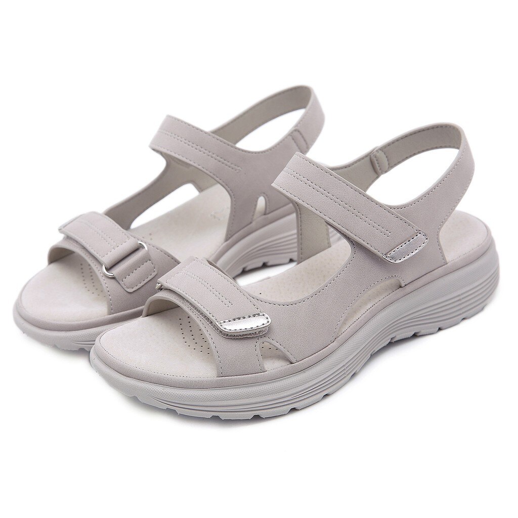 SAGACE – sandales à semelle souple pour femmes, chaussures de plage, antidérapantes, bout ouvert, Velcro, respirantes, Style Sport