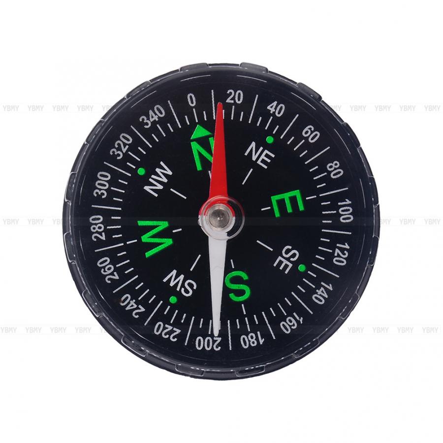 1Pc Draagbare Mini Precieze Kompas Knop Lichtgevende Kompas Voor Camping Wandelen Noord Navigatie Survival Kompas
