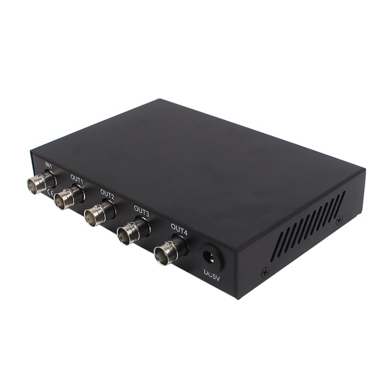 BNC Splitter One Input Four Output Analog Camera Video Signal Divider 1 Minute 4 Signal Splitter 1 Input 4