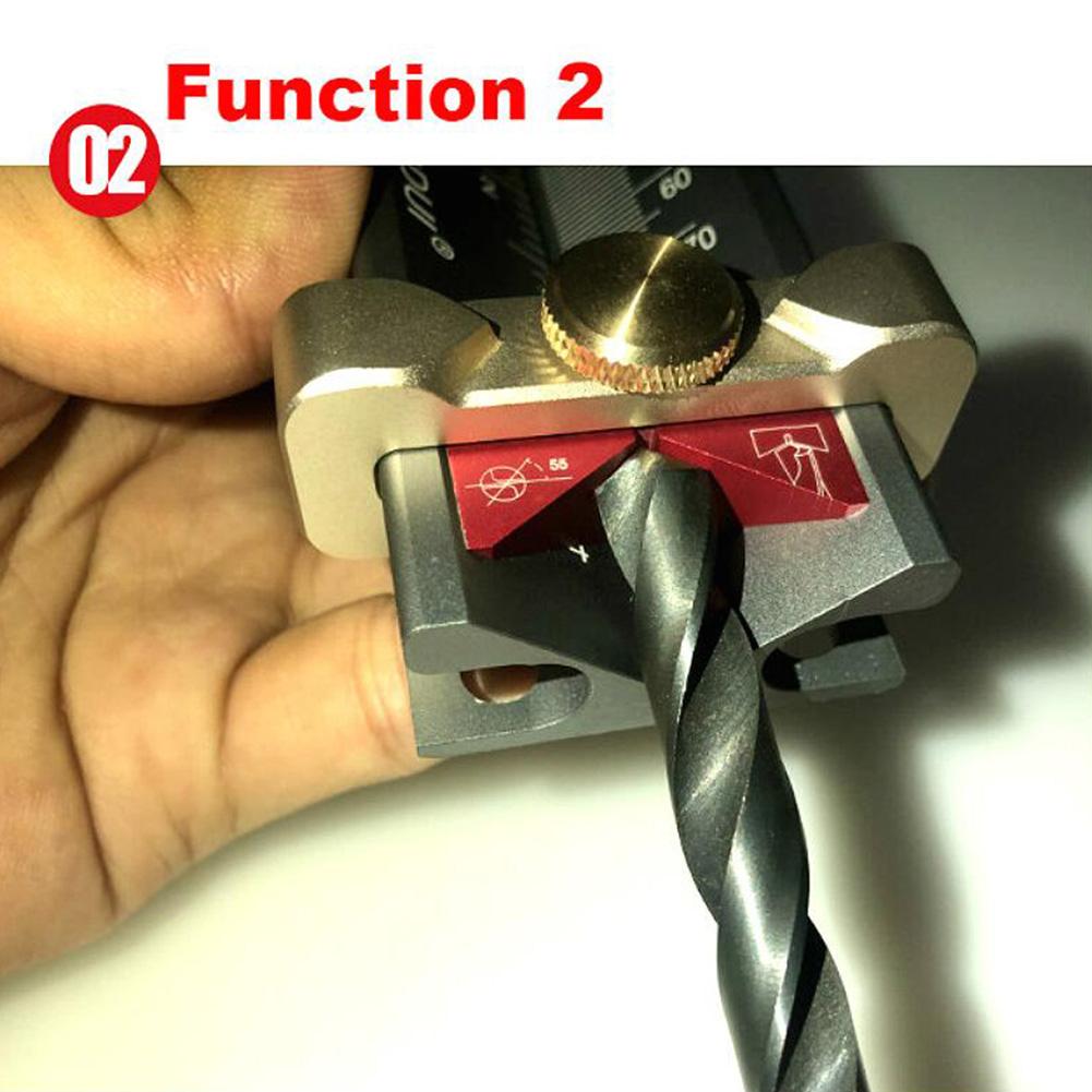 Newest Multi-functional Woodworking Tools Saw Table Height Gauge Drill Angle Measurer High Precision Rule Measuring Tools