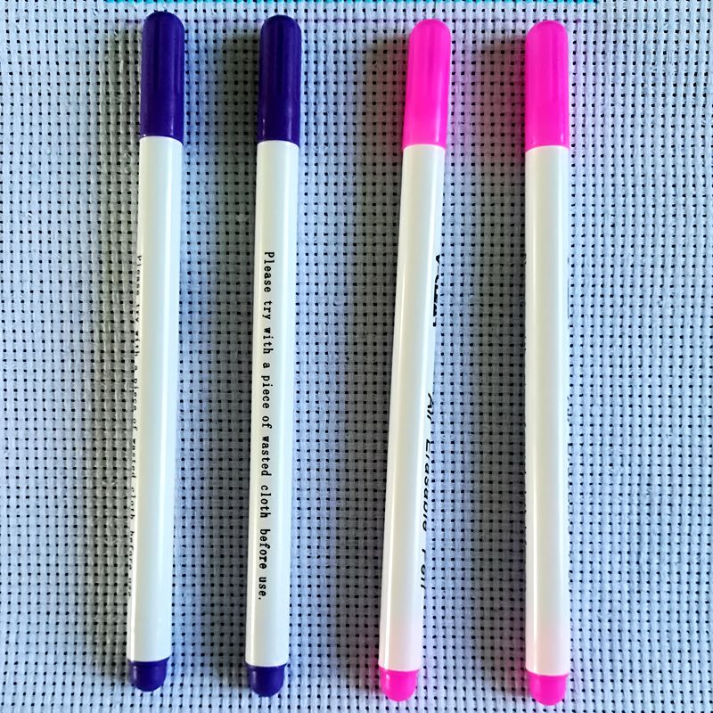 Fabric Paint Marker Tailor Pen Purple Air Erasable Pen Chaco Ace Pen Markers Pink Textile Marker Fabric Pen Needle DIY Tools