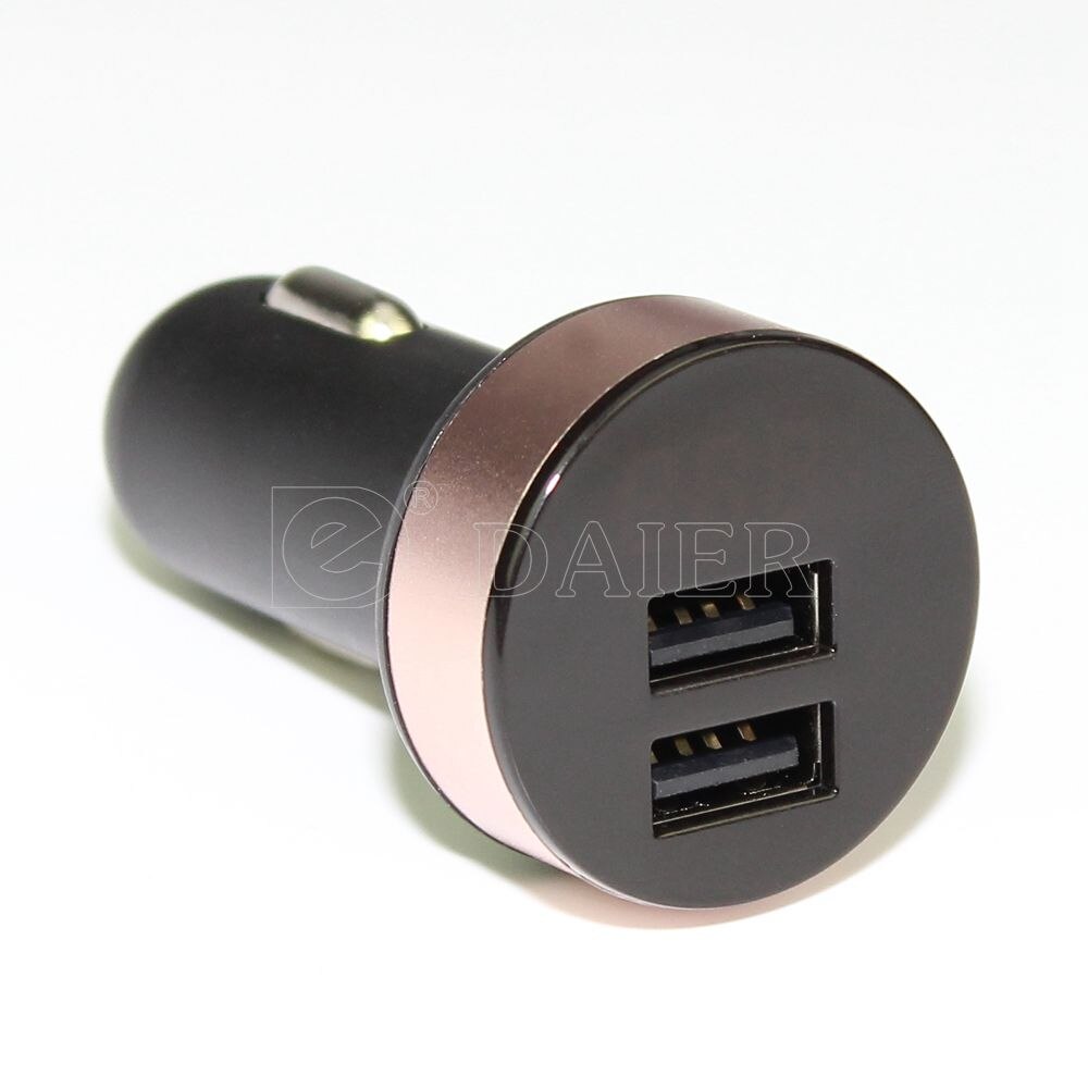 1PCS 5V 2.1A Dual Poorten Car Charger USB Adapter Socket Met Opladen Rode LED Display Voltmeter