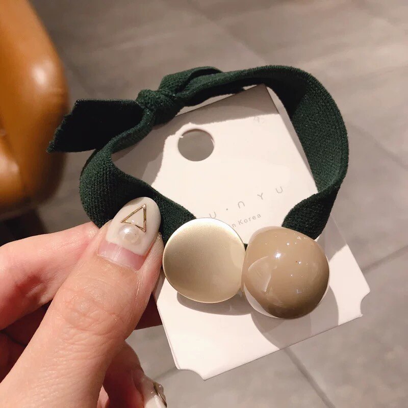 Geometric Hair Ties & Headbands - Elastic Cartoon Hair Rope - Trendy Hair Accessories for Women & Girls