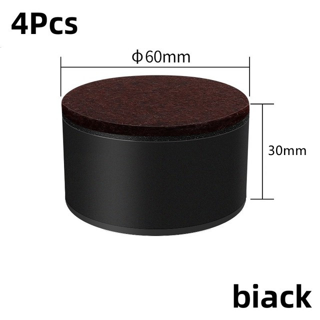 4 Stuks Koolstofstaal Zware Meubels Verhogen Voetpad Bed Sofa Stoel Voeten Voeten Voeten Slijtvaste Anti Slip Mat Carbon Staal Riser: Army Green