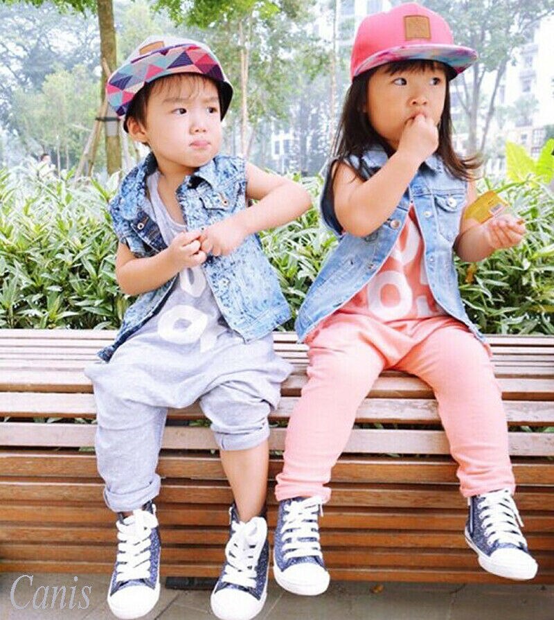 1-8Y Peuter Baby Jongen Meisje Zomer Toevallige Romper Mouwloos Brief Print Romper Overalls Outfits