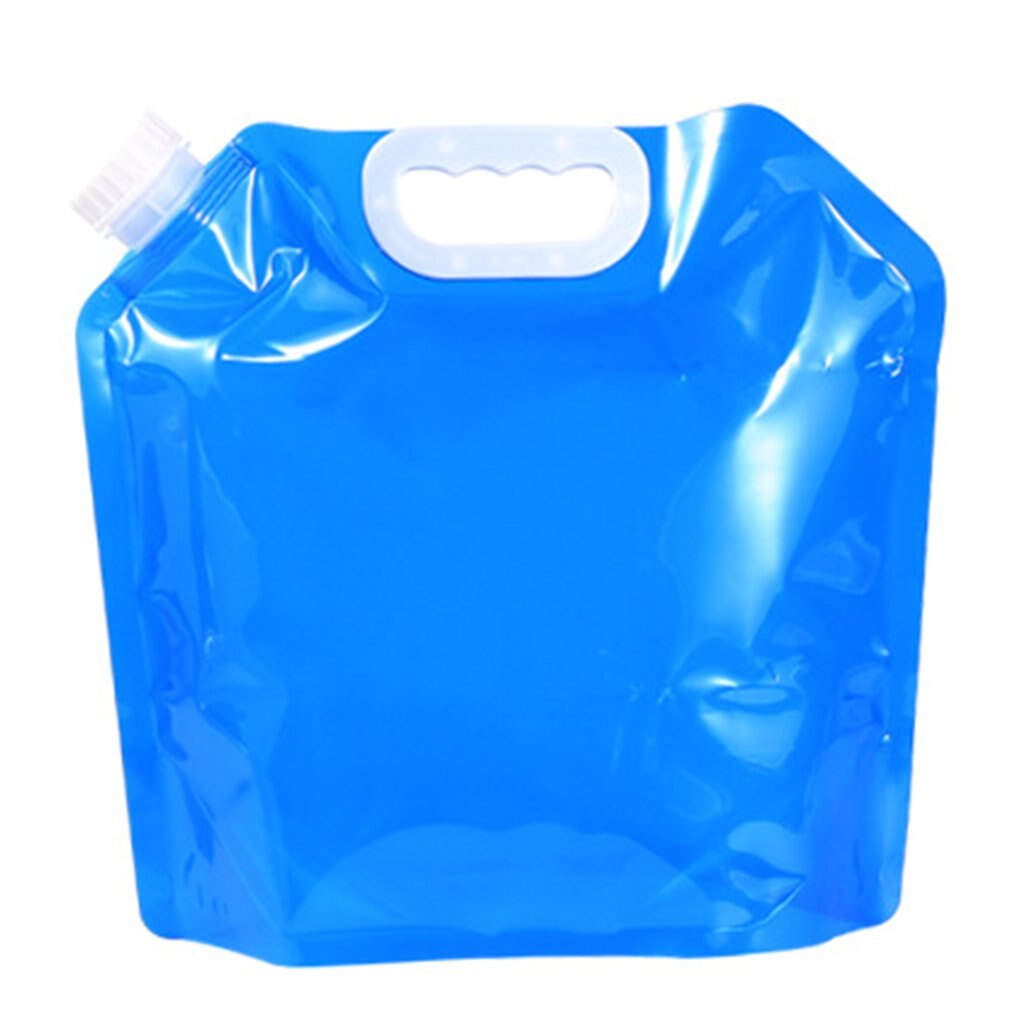 5L/10L Outdoor Vouwen Opvouwbare Draagbare Opvouwbare Water Zakken Auto Drinken Carrier Container Kit Camping Water Tank: 10L Blue