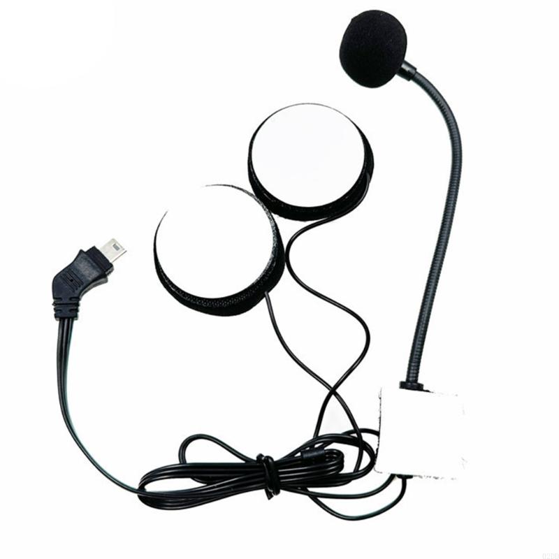 02DD Half Face Helm Kopfhörer Kopfhörer Helm Intercom Headset mit Mikrofon Geräuschunterdrückung