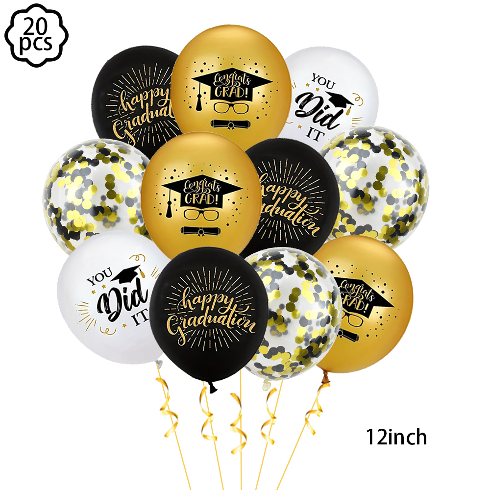 2025 Afstuderen Themafeest Taart Decor Taart Toppers Afstuderen cap Groet cupcake Decor toppers Afstuderen Feestdecoratie: Licht Geel