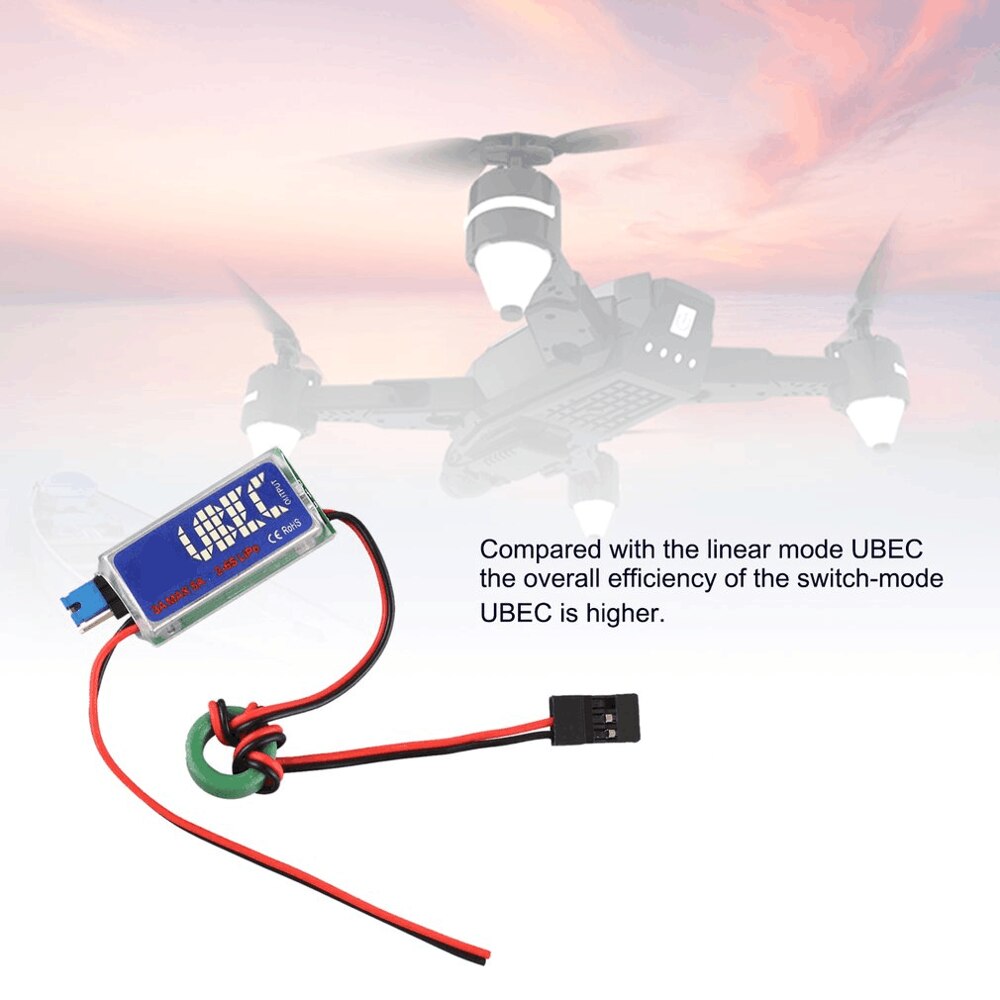 Vendita calda 5V/6V RC UBEC 3A Max 5A Più Basso Rumore RF BEC Completa Schermatura Antijamming di Commutazione regolatore di trasporto libero