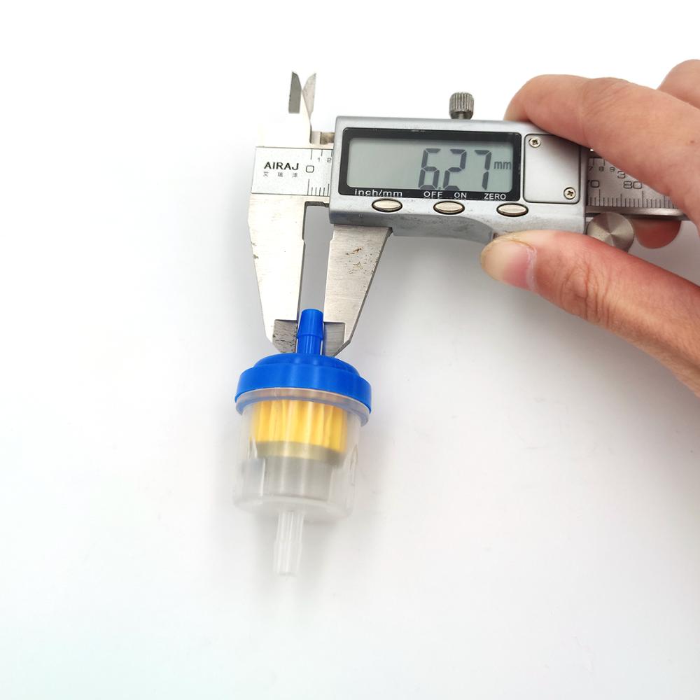 1 stk universel motorcykel lille motor fram plast brændstof benzin benzin filter med magnet