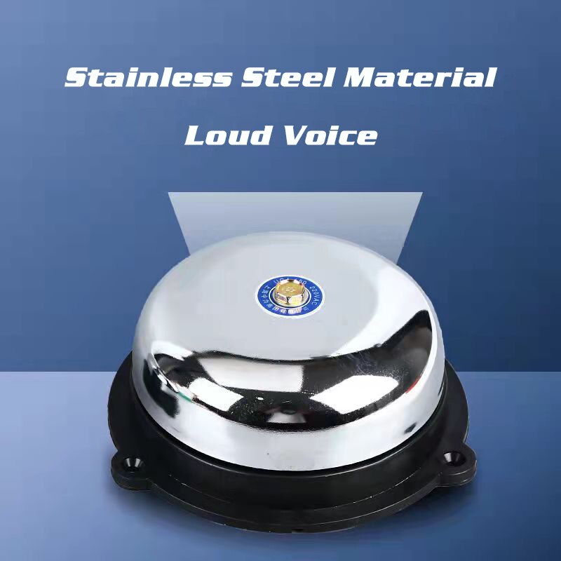 Tradition electric bell 2/3/4/6/8 inch AC220V High DB Alarm Bell Door bell School Factory BeLL