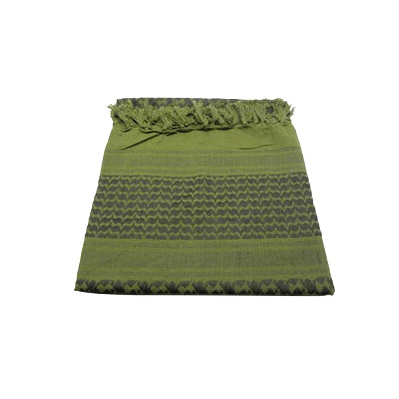Pañuelo para la cabeza Kaffiyeh, sombrilla árabe para exteriores, cálido chal, gorro, ropa deportiva para escalada al aire libre, accesorios Pro Bandana Camping: Verde militar