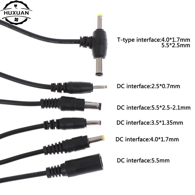 Adapter udgangsledning dc hanstik kabel 2.5*0.7/3.5*1.35/4.0*1.7/5.5*2.1mm