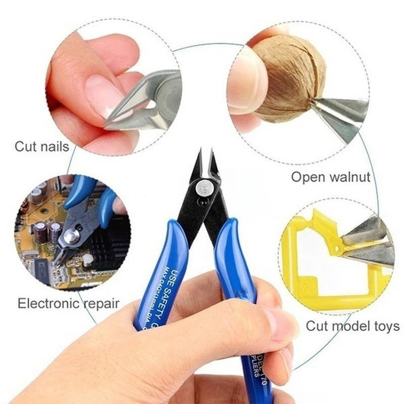 Diagonale tang Tang van koolstofstaal Elektrische draad Kabelscharen Snijden Zijkniptang Flush Tang Nipper Handgereedschap