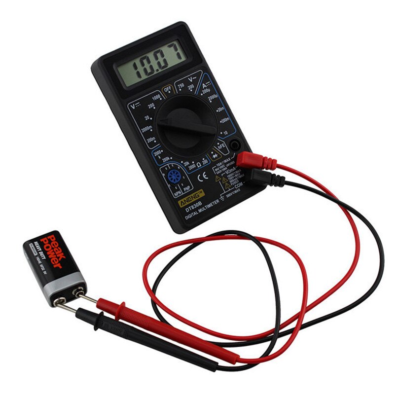 Dt830b lcd digitalt multimeter voltmeter ohmmeter amperemeter håndholdt tester ac dc tidlig tester bil-styling