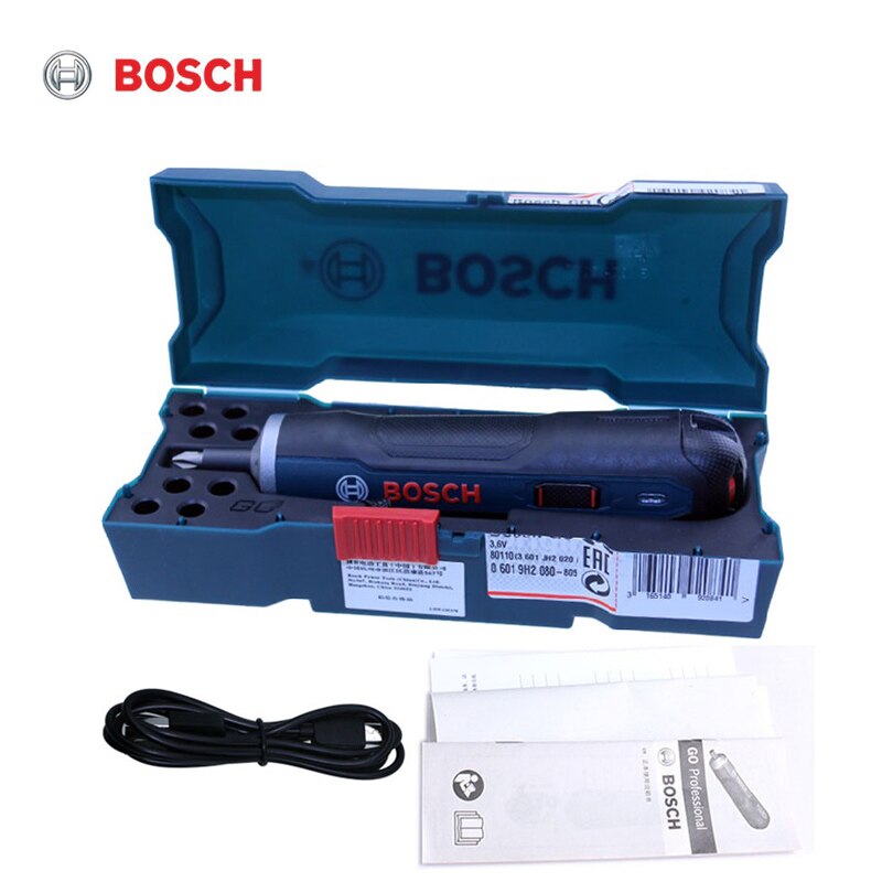 Bosch go elektrisk skruetrækker mini elektrisk skruetrækker litium batteriskrue 3.6v lille genopladeligt elektrisk værktøjsbor: Pakke 1