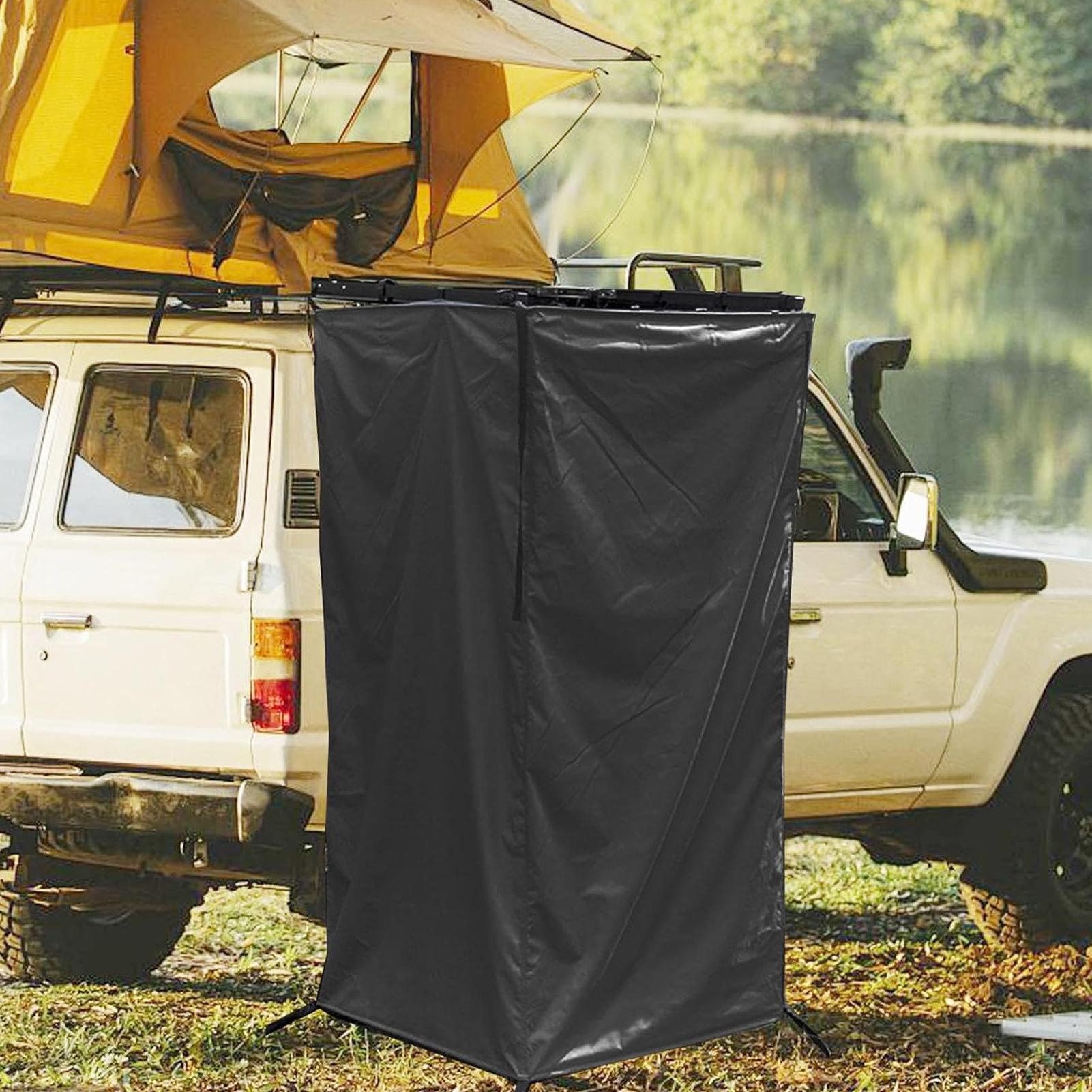 Utendørs dusjtelt til bil, campingvogn, privatlivsly, bærbart garderoberom, egnet til tilhenger, lastebil