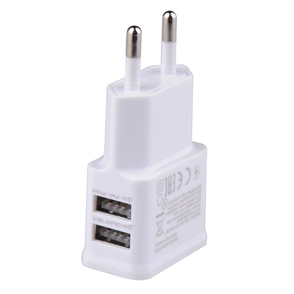 5V Fast 1A Plug Dual Double USB Universal Mobile Phone Charger Wall AC Power Charger for Iphone Charger