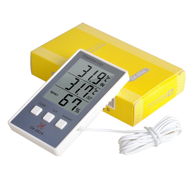 Thermometer Hygrometer Measure Temperature Humidity Digital LCD Meter Indoor Outdoor Weather Station Tester C/F Max Min Value