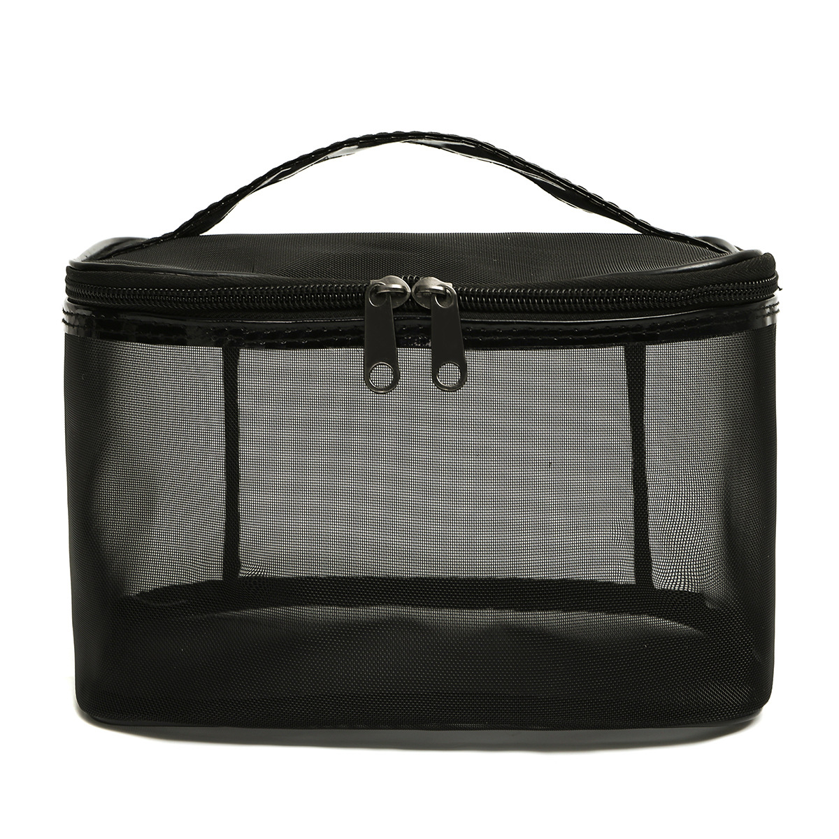Makeup Bag Portable Large Capacity Organizer Storage Box Advanced CarryOn Waterproof Wash Cute Sweet Handbag Simple Toiletry Bag: Clear