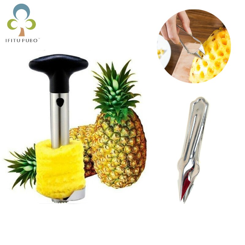 Fruit Ananas Corer Slicers Peeler Snoeier Cutter Keuken Cutter Peeler Makkelijk Tool Rvs of Plastic WYQ