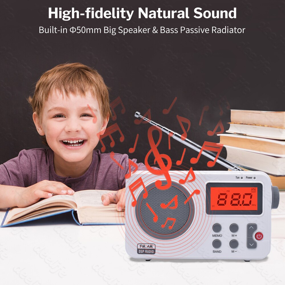 Deelife Fm Radio Ontvanger Am/Fm Speaker Voor Thui... – Grandado