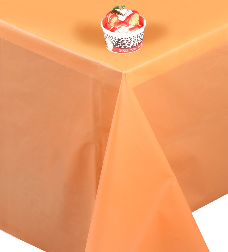 D & Z couleur Orange nappe 1pc jetable imperméable couverture de Table pour mariage Thanksgiving jour nouvel an fête