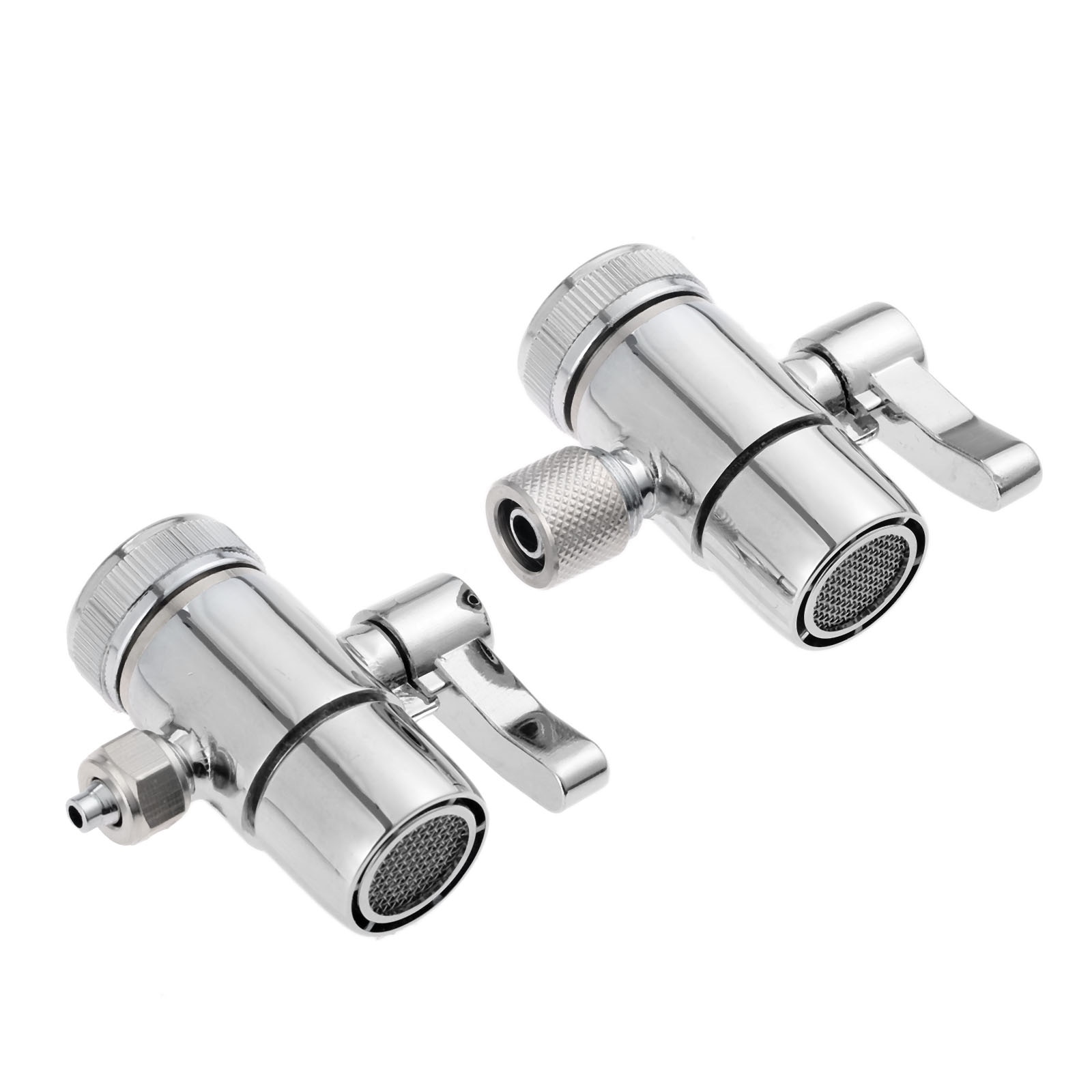 1pc adaptador torneira desviador válvula contador superior filtro de água 1/4 Polegada 3/8 Polegada conector do tubo para ro sistema purificador água