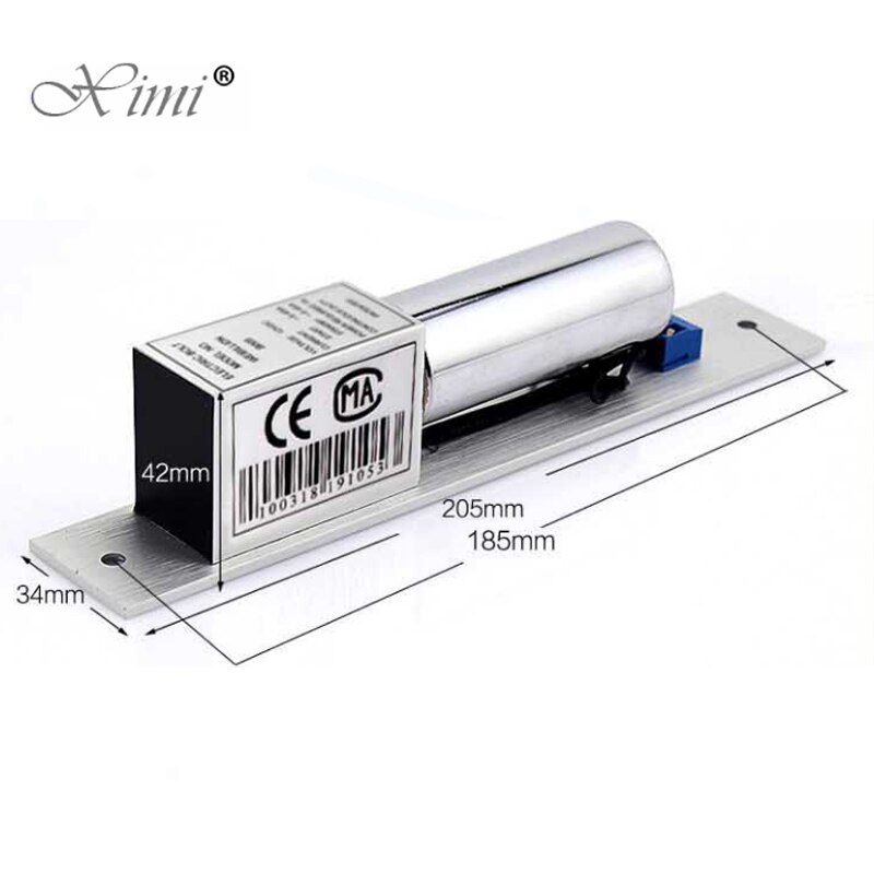 Cerradura eléctrica NC de 12V, Cerradura de perno eléctrico de buena , tipo de seguridad a prueba de fallos, bloqueo de pernos para sistema de Control de acceso