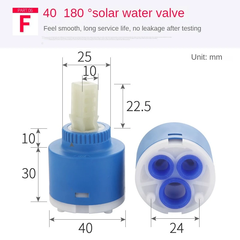 Kranen Mengen Spoelklep 25 Mm/35 Mm/40 Mm Cartridge Keramische Cartridge Mengkraan Keuken Badkuip Douchekranen Accessoires: Bruin