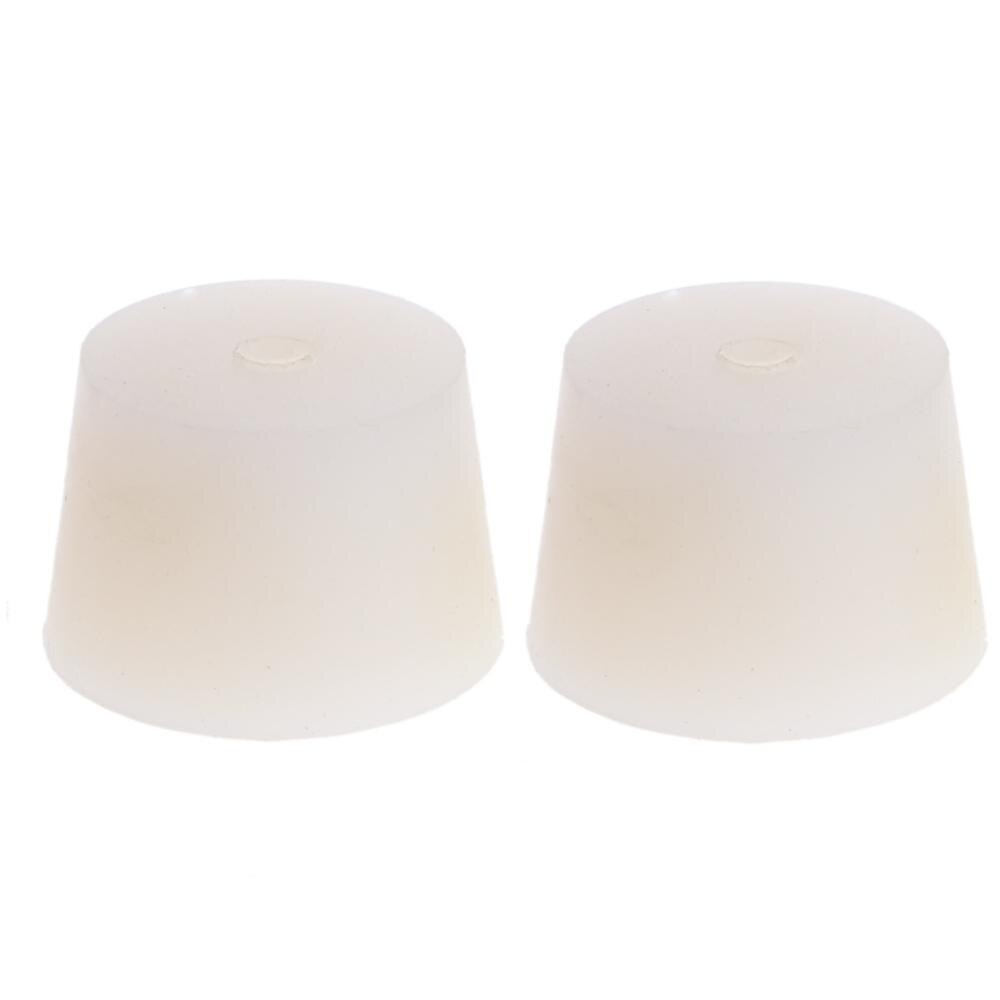 2 Pcs Silicone Rubber Plug Stopper With Hole Airlock Valve Bubbler Wine Brew: Style 09