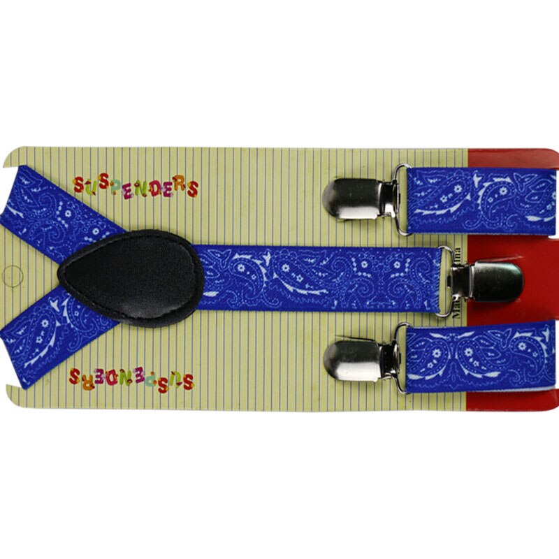 2.5cm brede sorte hvide børn baby drenge jakkesæt elastiske seler strop justerbare seler paisley seler børn