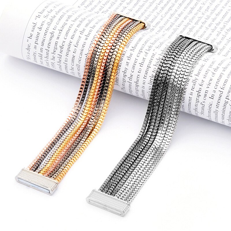 Finden Mich Jahrgang mehrschichtig Magnet wickeln Armbänder & Armreifen für Frauen Schmuck boho Punk lange Kette Armbinde