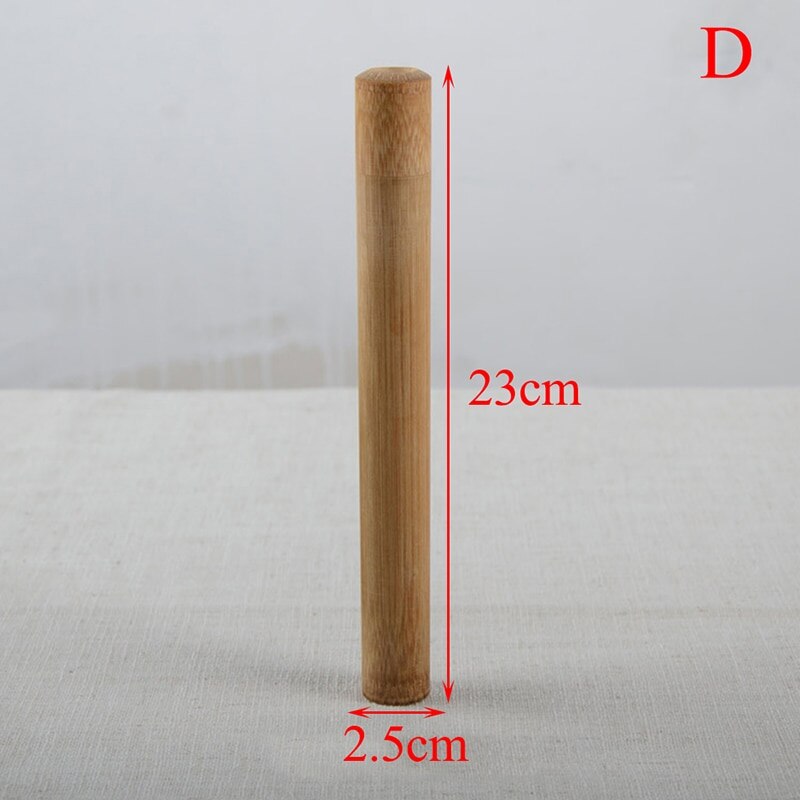 Naturligt bamburör för tandborste miljövänlig reseväska handgjord 21cm bambu tandborströr bärbar reseförpackning 1pc