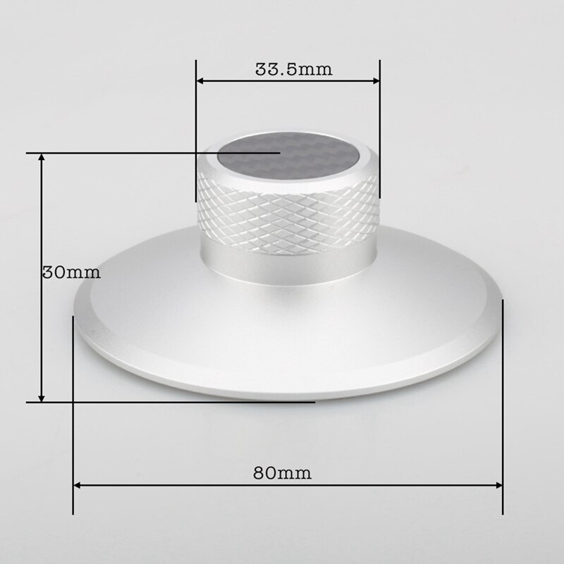 Jabs plattenspieler aus aluminium mit ausbalanciertem metall-plattenstabilisator, gewichtsklemme und hifi-funktion