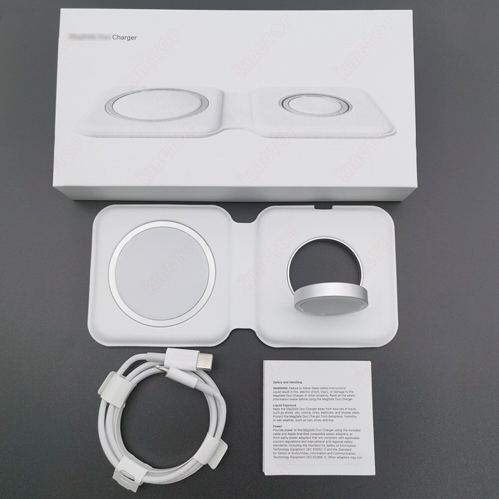 2 In 1 Q500 Überzug Magnetisch Drahtlose Ladegerät Für iPhone 12 Pro Max Mini Qi Standard Tragbare Magnet Lade Für iWatch