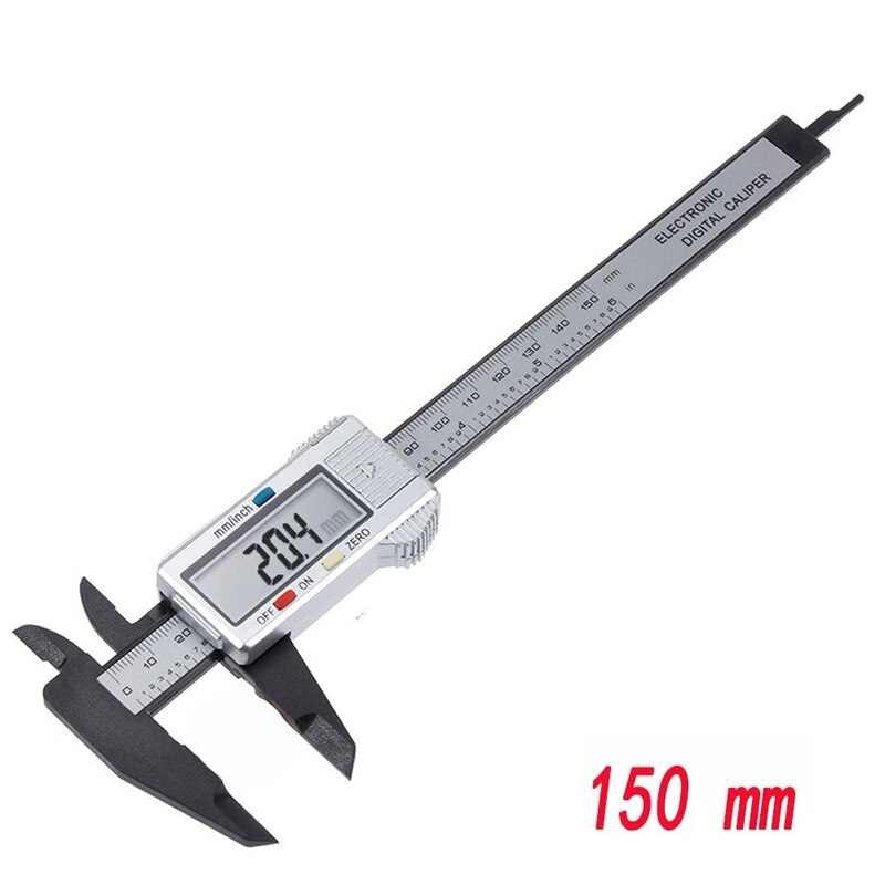 1pc 150mm 100mm Electronic Digital Caliper Carbon Fiber Dial Vernier Caliper Gauge Micrometer Measuring Tool Digital Ruler: Specifications 7