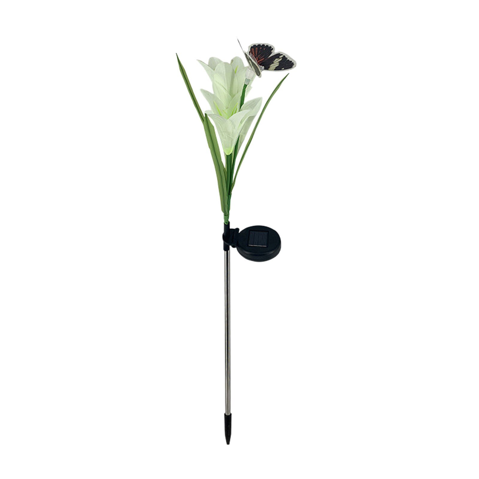 Home Decor Lelie Vlinder Lantaarn 4 Stuks Led Simulatie Licht Outdoor Decoratieve Gazon Lamp Tuin Verlichting Solar Led Light Outdoor: D (1PC)