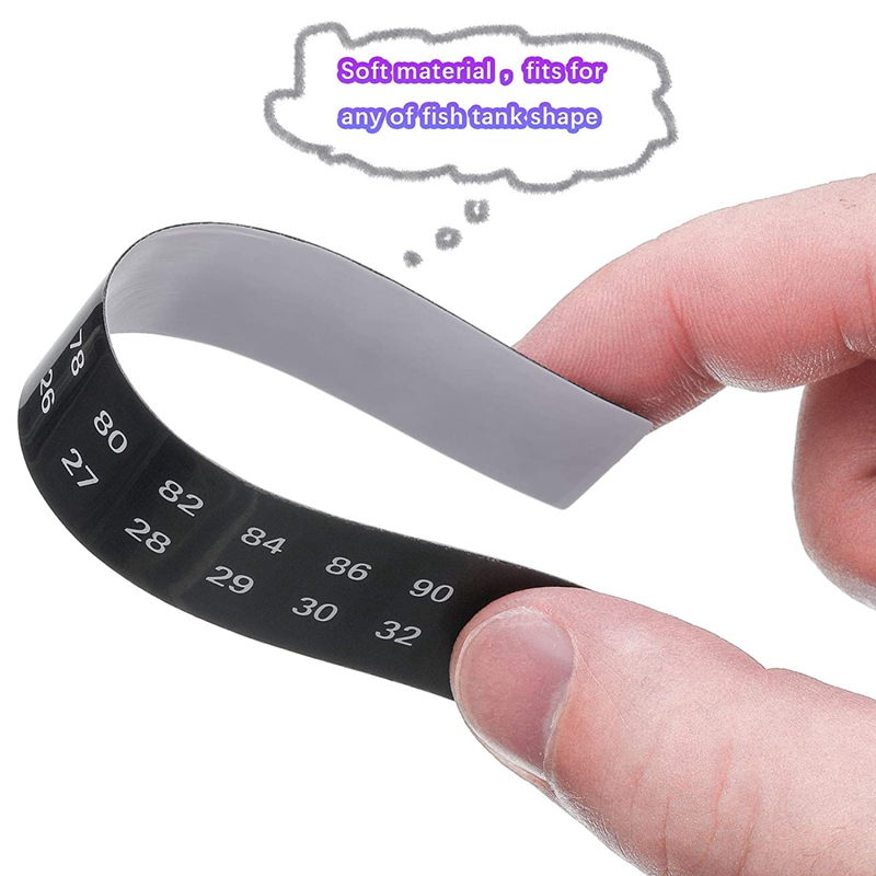 24Pcs Stick on Thermometer Strips Horizontal Thermometer Stickers Digital Temperature Display 18 - 34 Centigrade