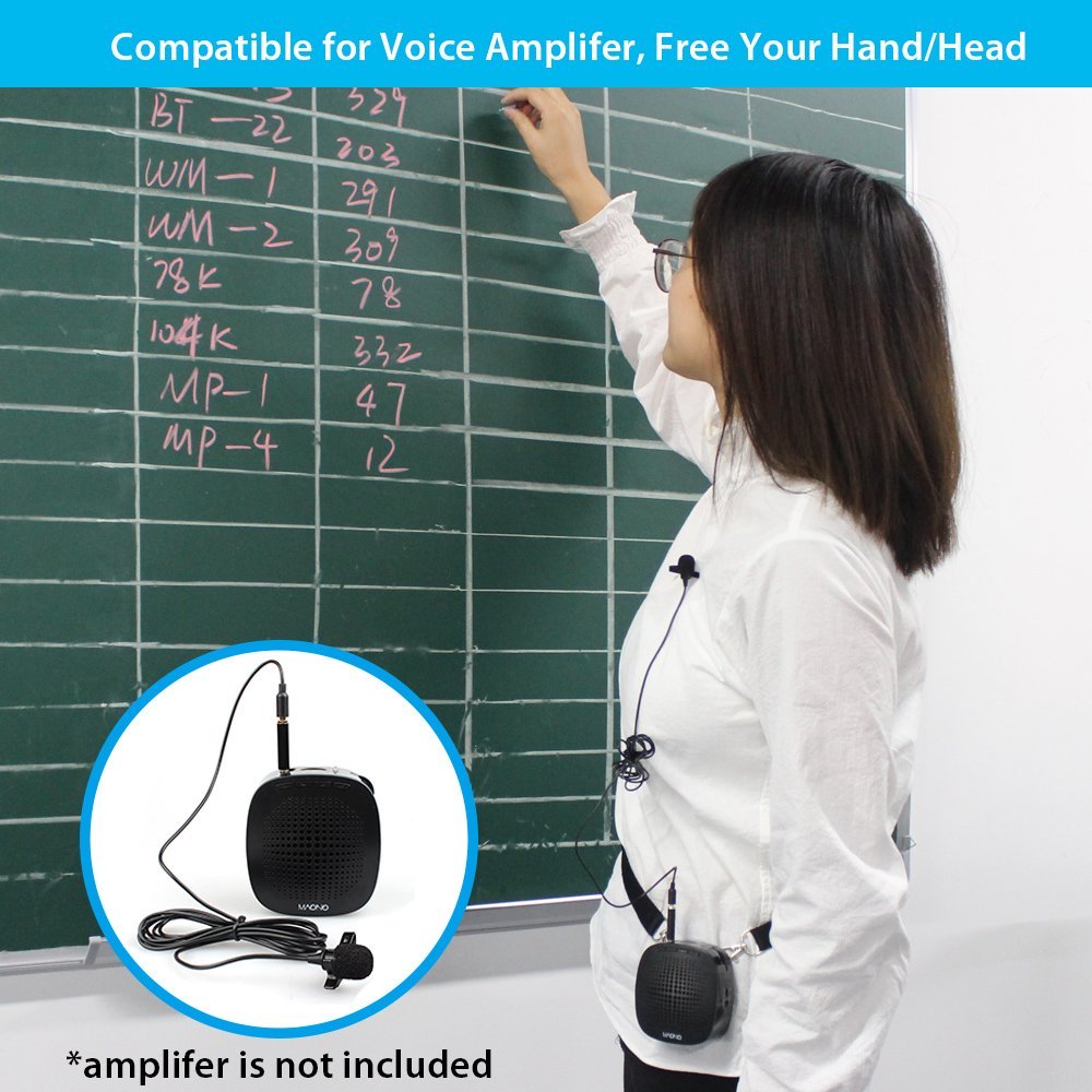 MAONO Lavalier Microphone with 6M Extension Cable Condenser Microphone Handsfree Clip-on for iPhone Android Smartphone DSLR Cam