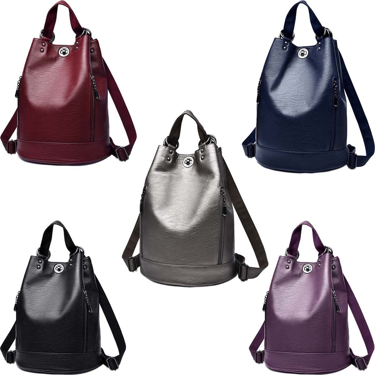 Frauen Rucksack leder tasche frauen reise hängen tasche frauen Rucksack frauen schul leder tasche