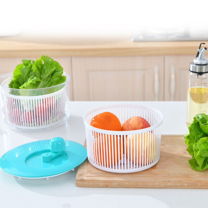 Salat spinner grøntsager bladsalat tørretumbler afløbsrum frugtvask ren kurv plast hks 99