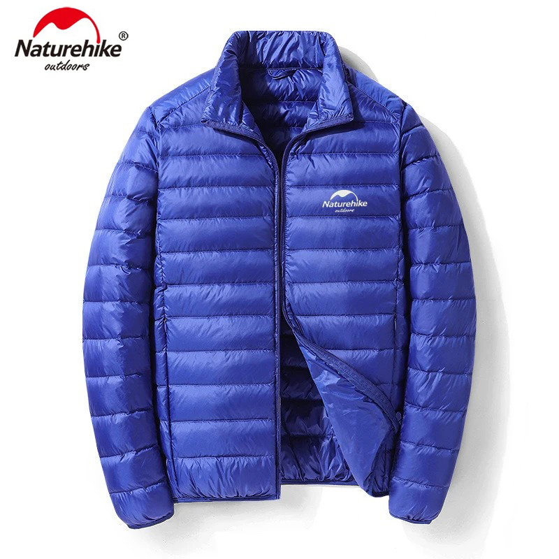 Naturehike Autumn Winter Jacket Upgrade 800 Ultra Dry Duck's Down Jacket Man Outdoor Camping Coat Ultralight Hiking Jackets: XL / GRAY