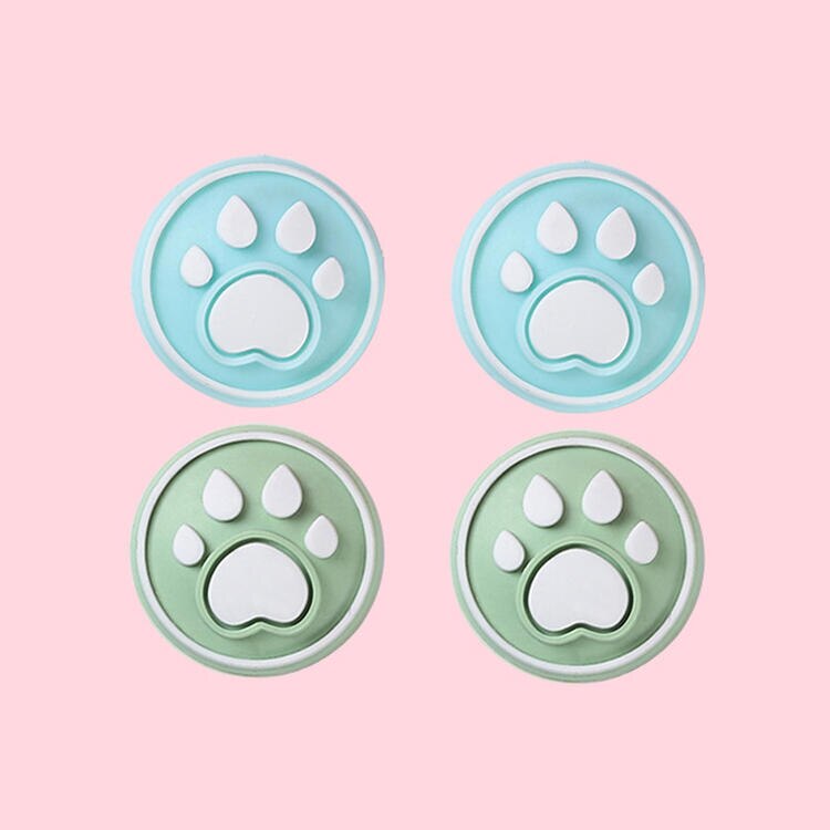 4pcs Cat Dog paw Joystick Thumb Paws Grip Cover Caps for Nintendo /switch /Joycon for Controller Gamepad Thumbstick Case: 3