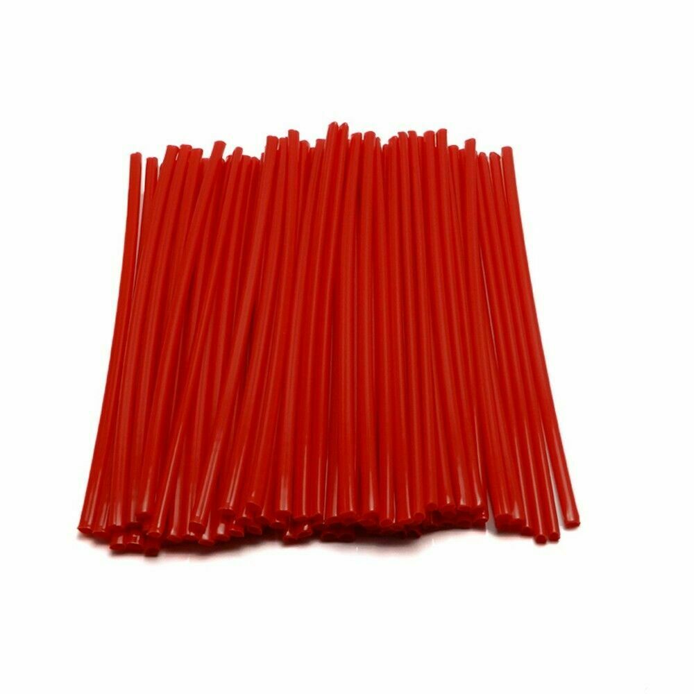 Fundas protectoras para radios de motocicleta, 72 Uds.: Rojo