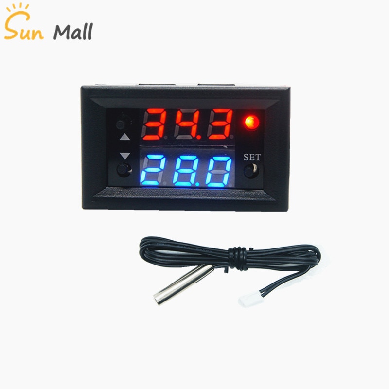 -50 ~ 120c dc 12v w2810 mini thermostaatregelaar digitale temperatuurregelaar voor broedmachine temperatuurregelplaat