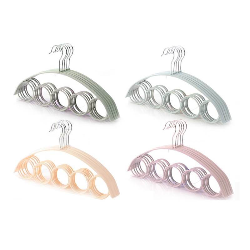 Cintre pour écharpe en PP, 1 pièce, organisateur pour foulard, cercles en plastique, cravate de cou et ceinture