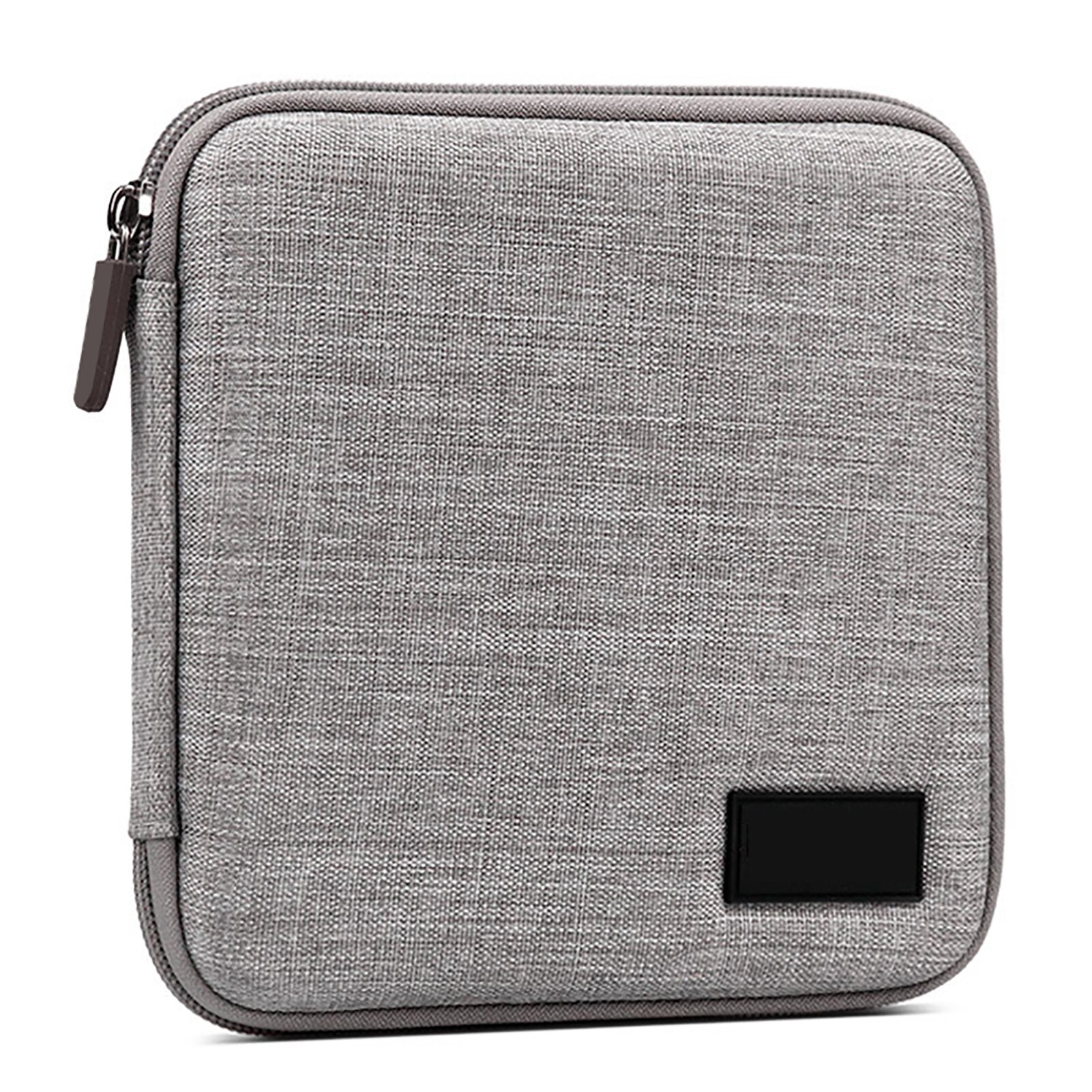 Portable 32pcs Disc CD DVD Wallet Storage Organizer Case CD DVD Case Holder For Car CD Storage Bag Woven Fabric: Gray