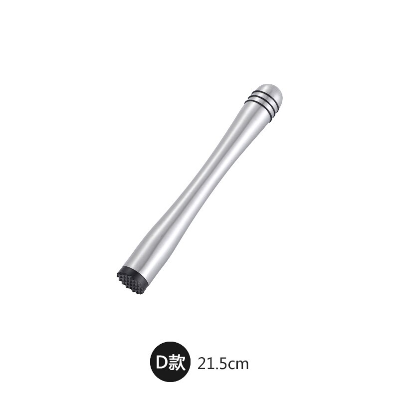 DIY Bar Tools Stainless Steel Crush Stick Tamper Mojito Wine Mixing Stick Cocktail Muddler Shaker Crushing Hammer Fruit Muddler: D