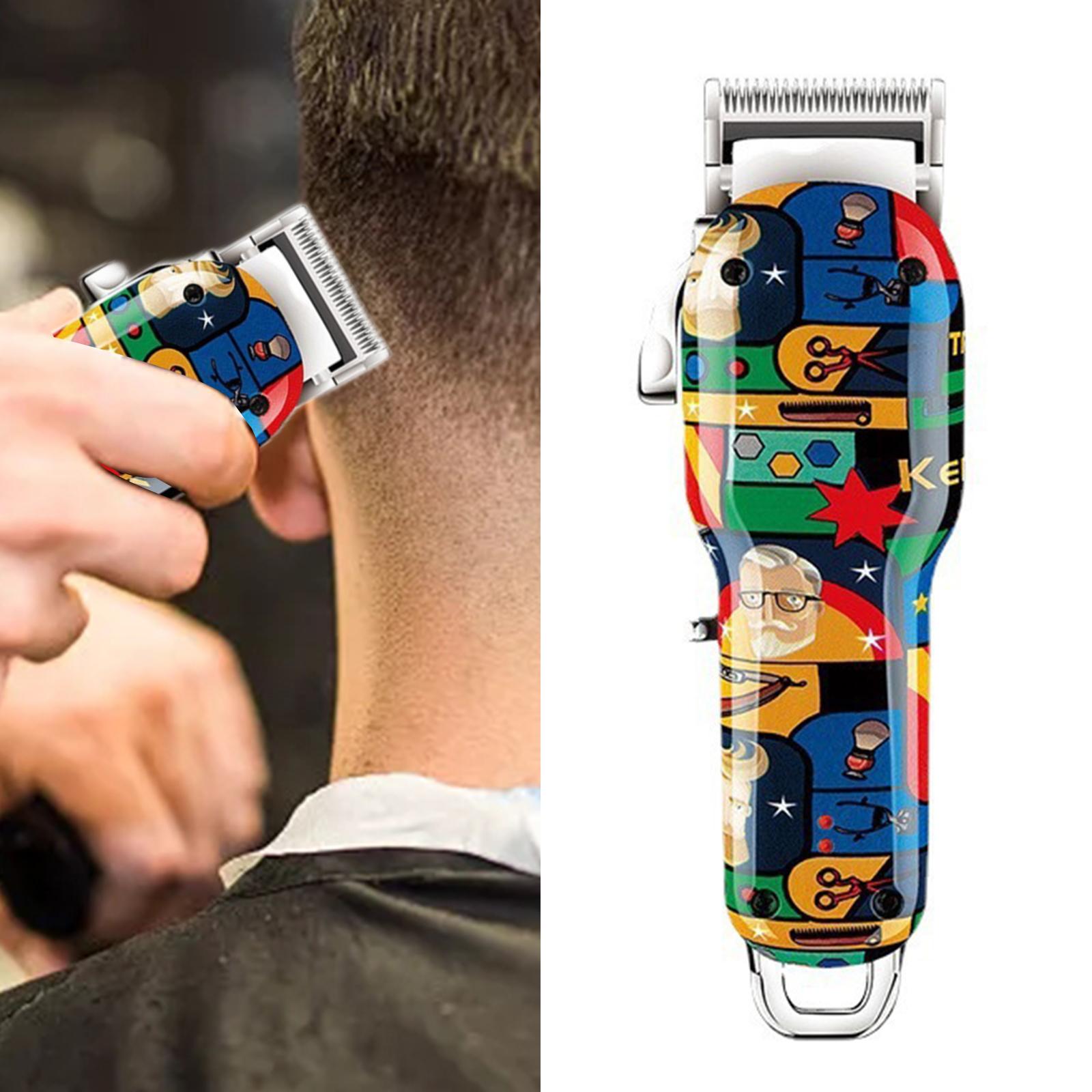 Electric Hair Clipper Hair Cutting Kit Grooming Graffiti for Home Use